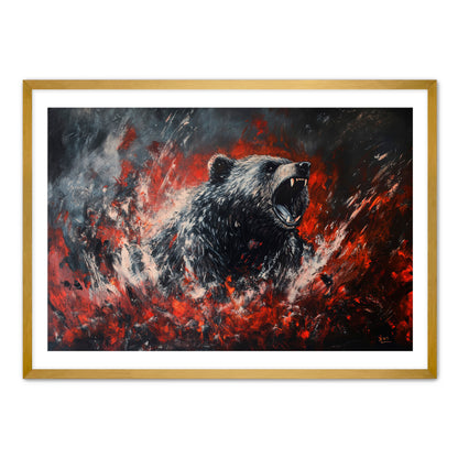 Bear King  Wall Art