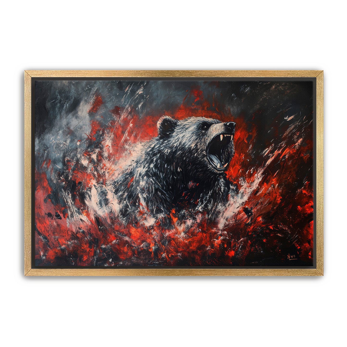 Bear King  Wall Art