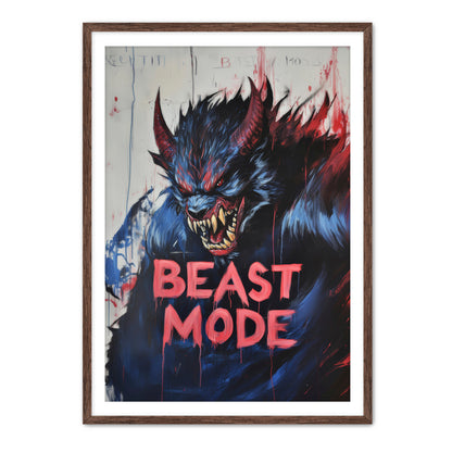 Beast Mode 3  Wall Art