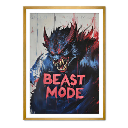 Beast Mode 3  Wall Art