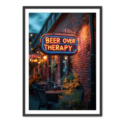 Beer Over Therapy  Wall Art