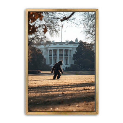Bigfoot On The White House Lawn Wall Art