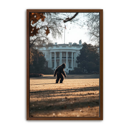 Bigfoot On The White House Lawn Wall Art