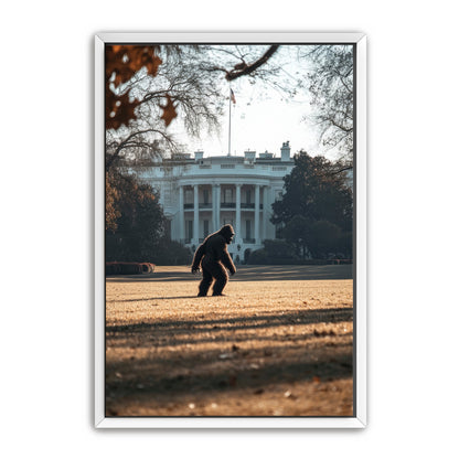 Bigfoot On The White House Lawn Wall Art