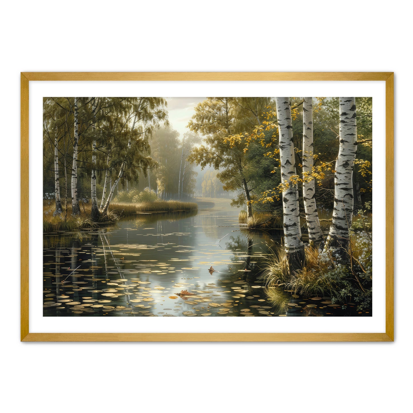 Birch and Brook  Wall Art
