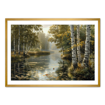 Birch and Brook  Wall Art