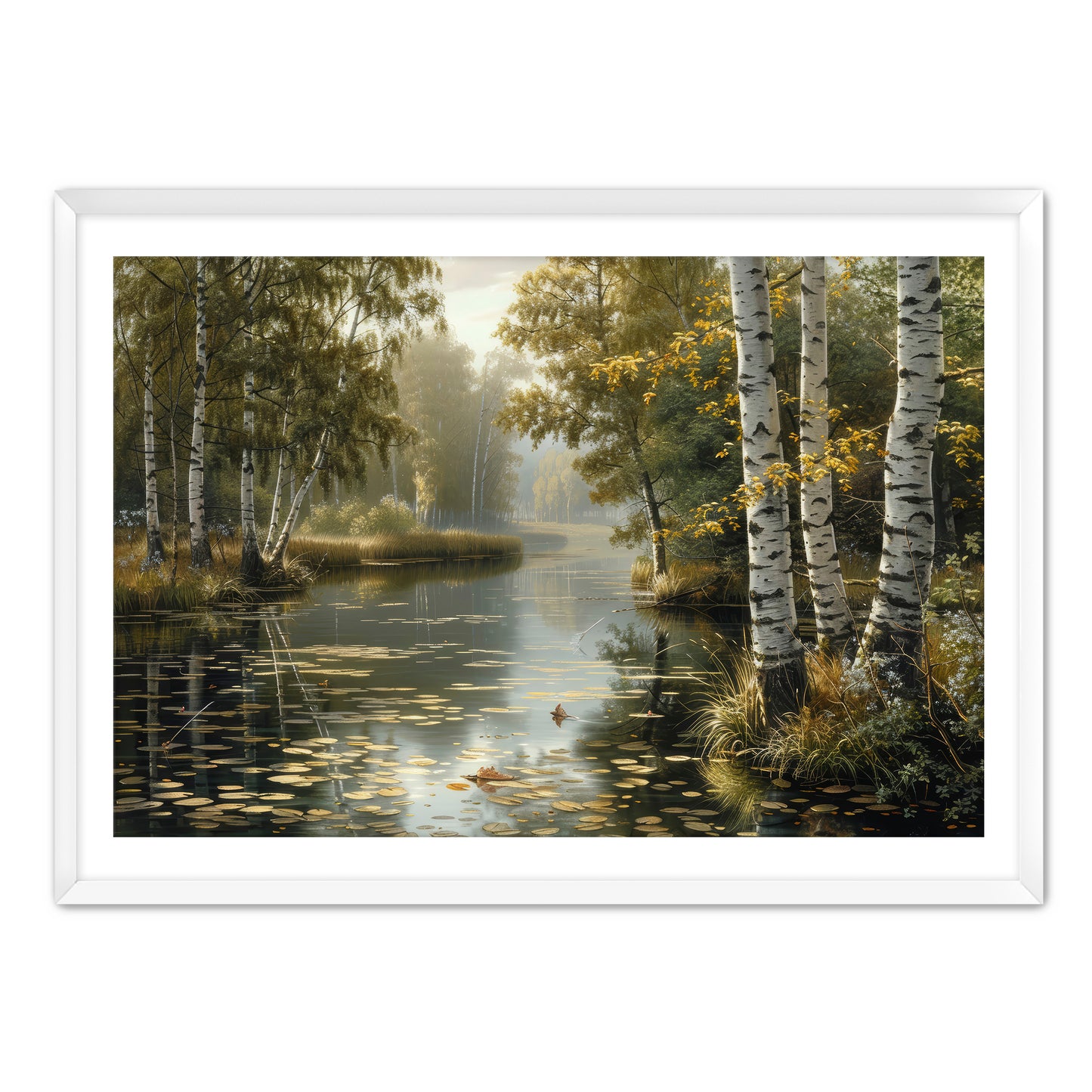 Birch and Brook  Wall Art