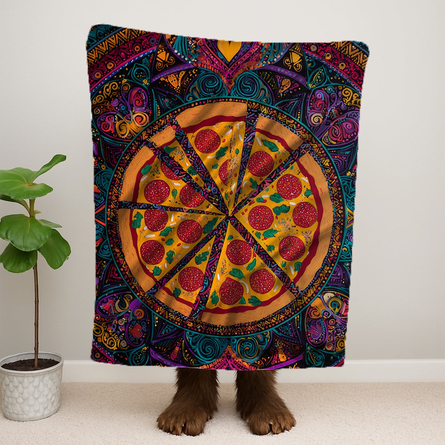 Boho Pizza 2 Blanket