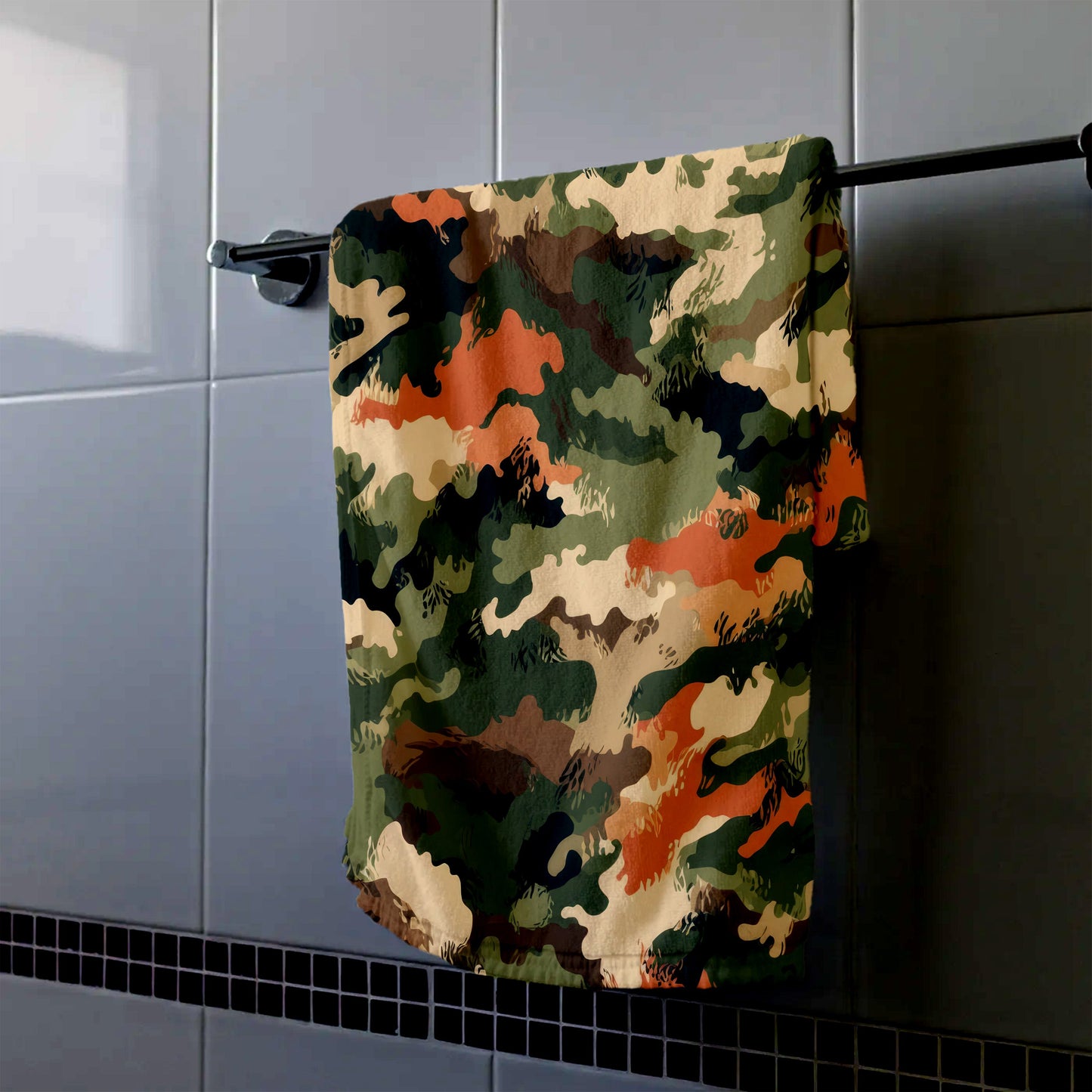 Camouflage Pattern Mix Hand Towel