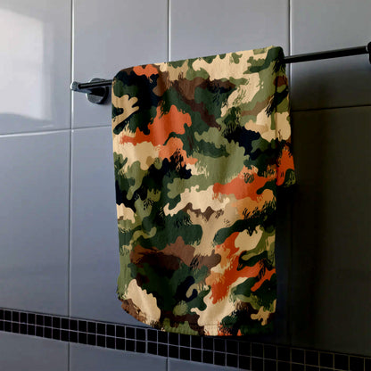 Camouflage Pattern Mix Hand Towel
