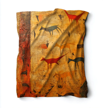 Cave Painting Blanket