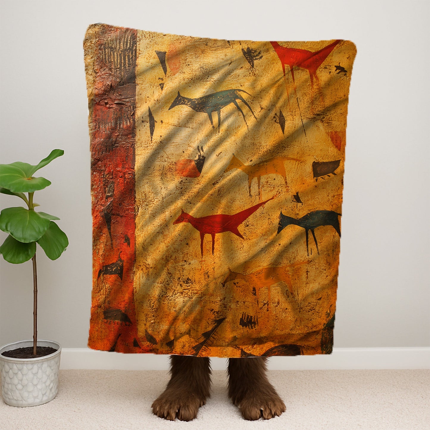Cave Painting Blanket