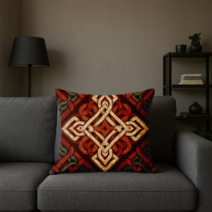 Celtic Knot Tapestry Pillow