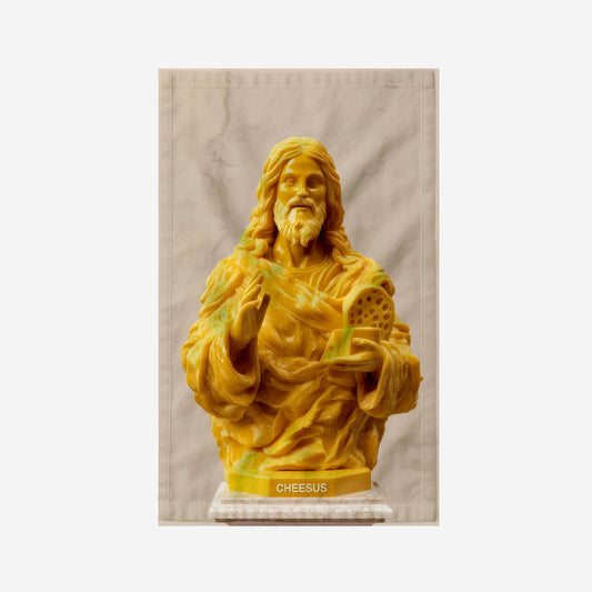 Cheese Sculpture Divine Kitchen Towel