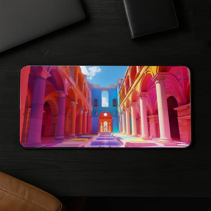 Colorful Arched Atrium Desk Mat