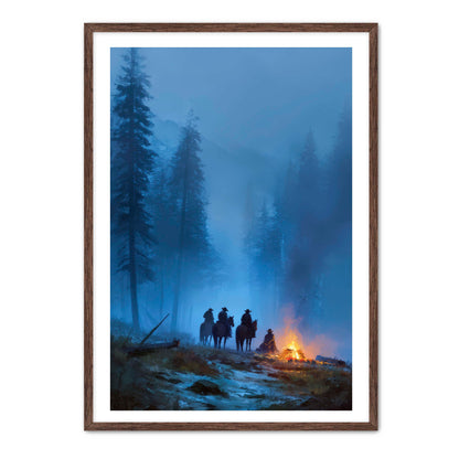 Cowboys at Camp Wall Art