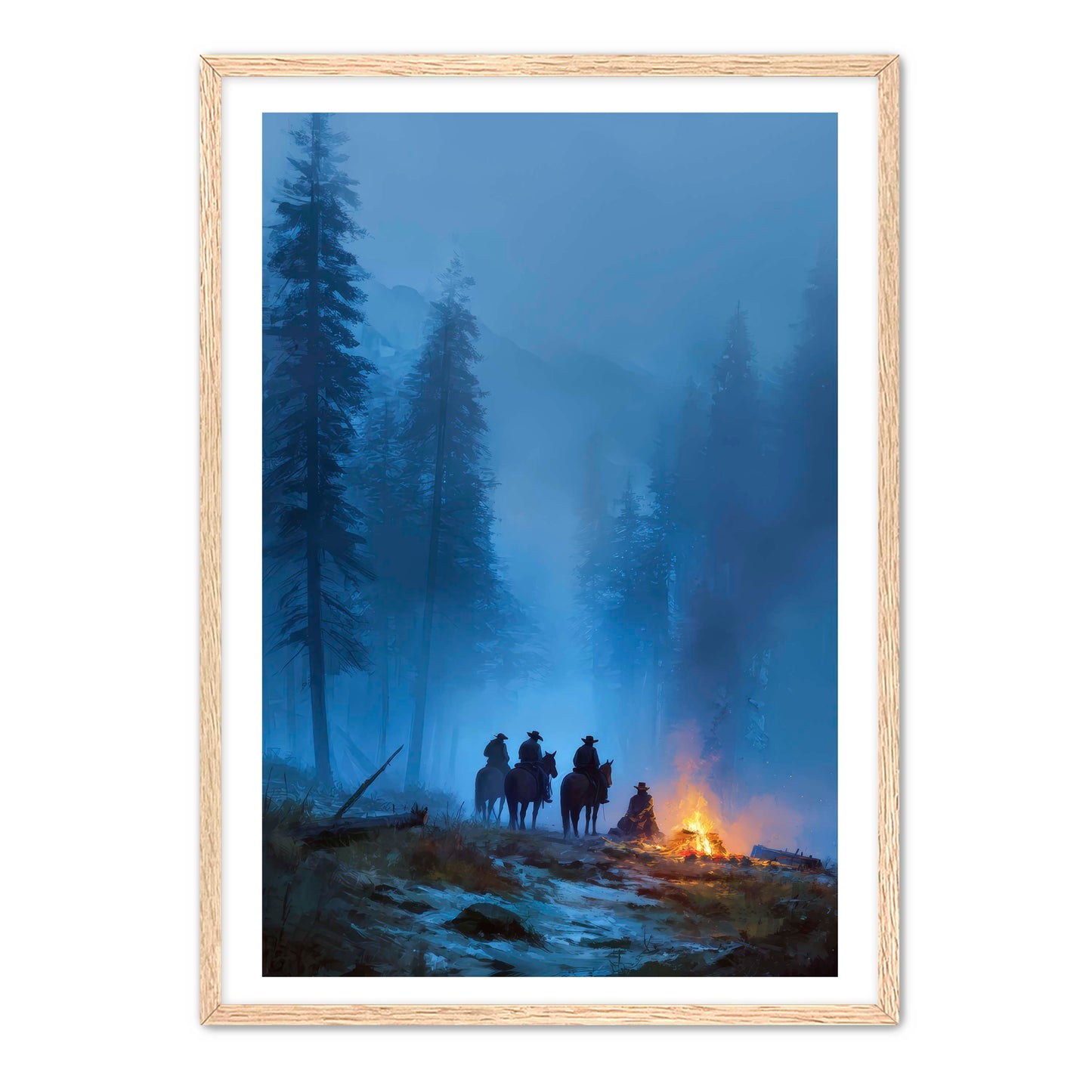 Cowboys at Camp Wall Art