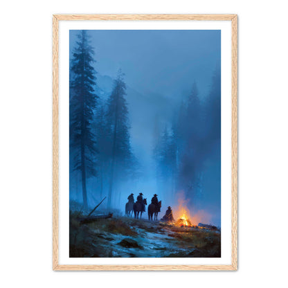 Cowboys at Camp Wall Art