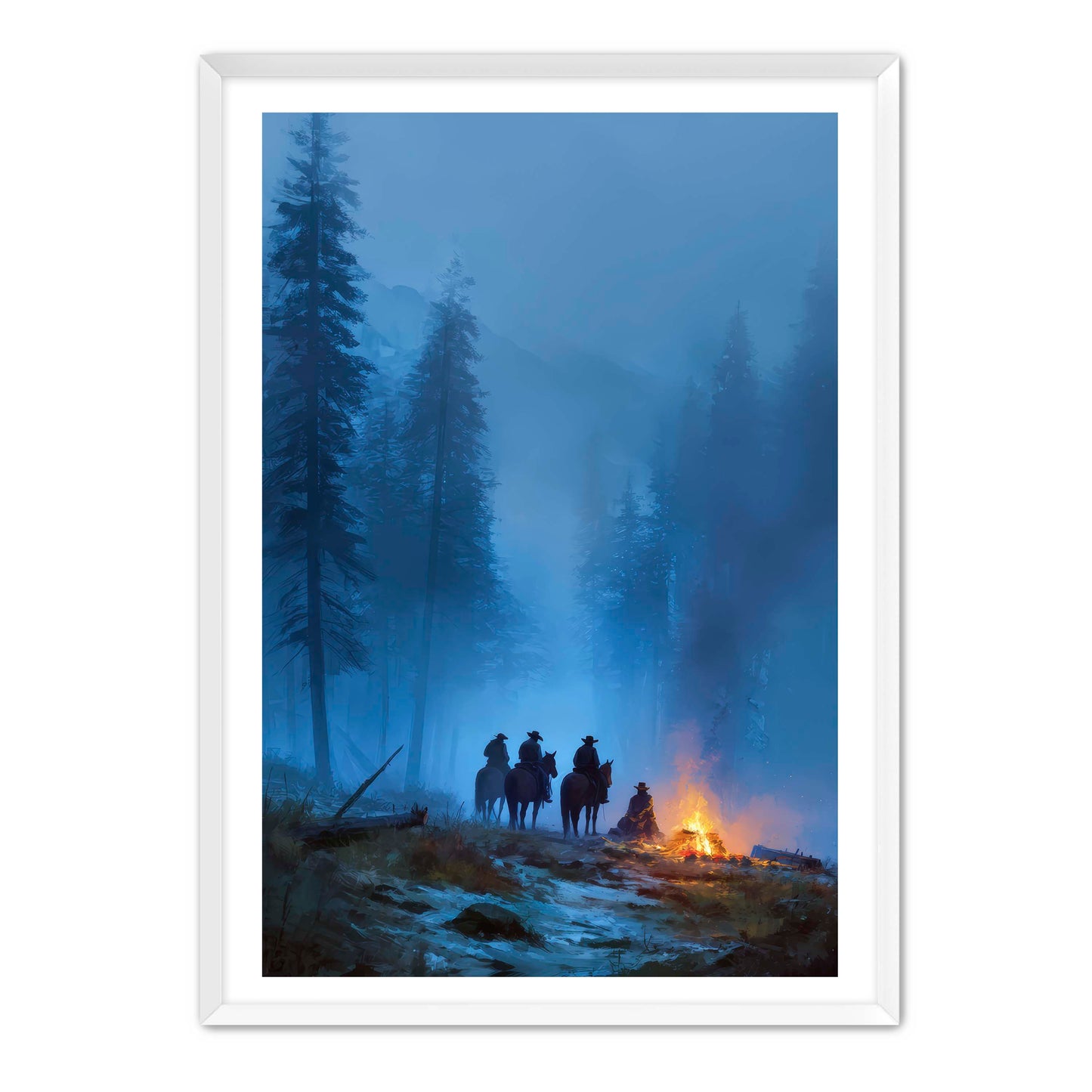 Cowboys at Camp Wall Art