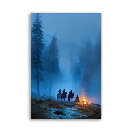 Cowboys at Camp Wall Art