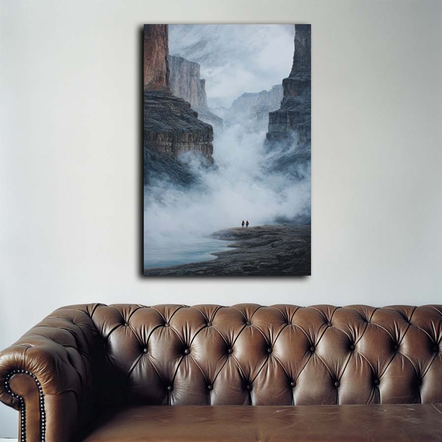 Cowboys in Canyon Wall Art