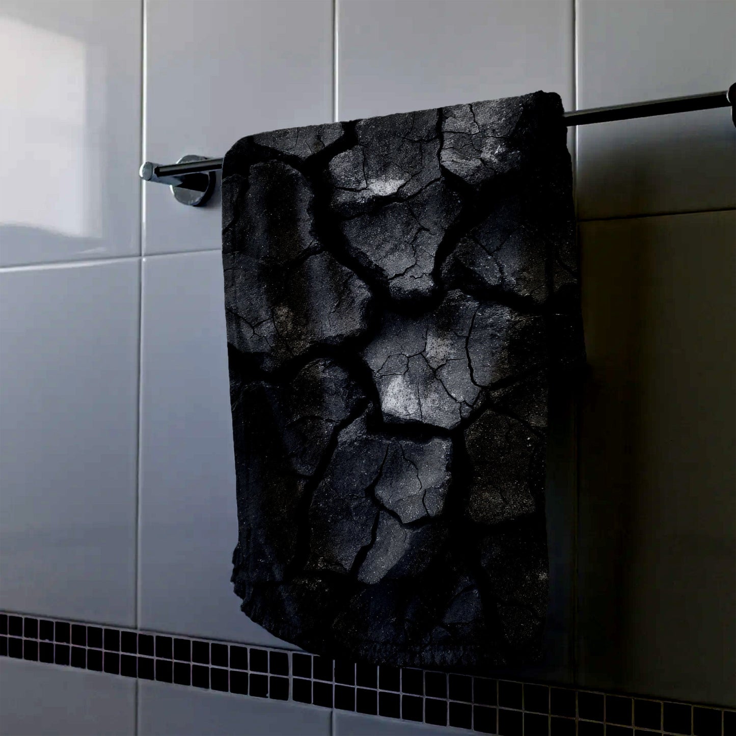 Cracked Earth Surface Hand Towel