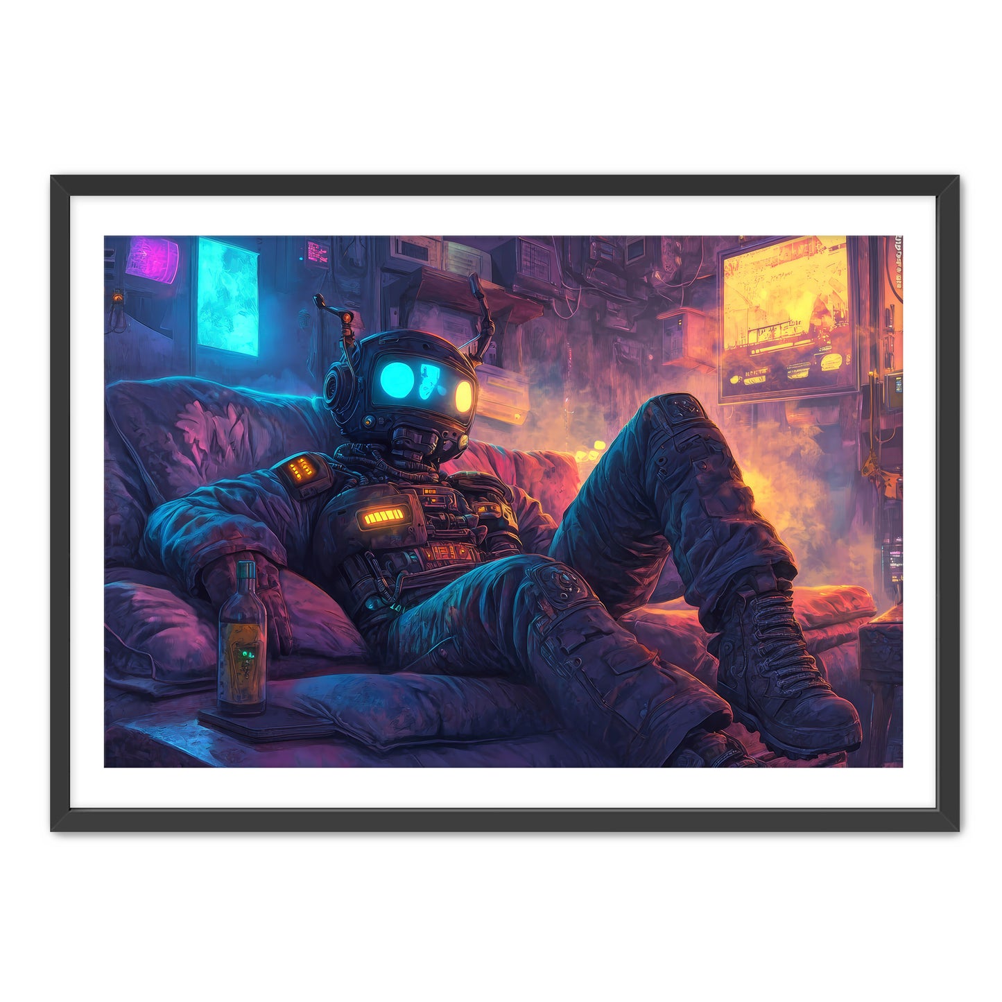 Cyborg and Chill  Wall Art