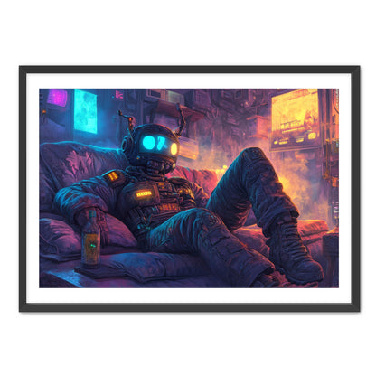 Cyborg and Chill  Wall Art
