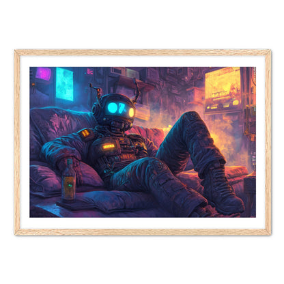 Cyborg and Chill  Wall Art