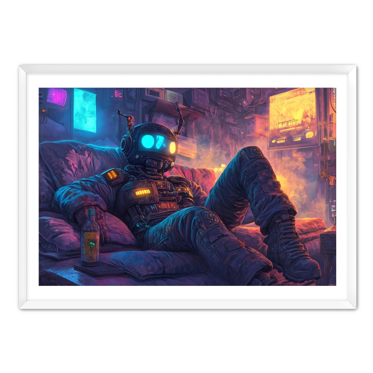 Cyborg and Chill  Wall Art
