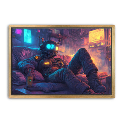 Cyborg and Chill  Wall Art