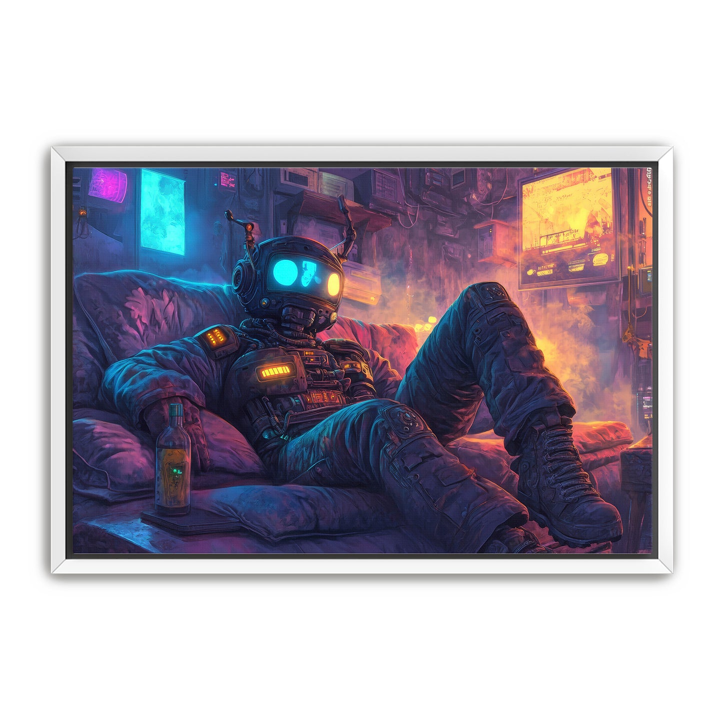 Cyborg and Chill  Wall Art
