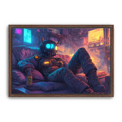 Cyborg and Chill  Wall Art