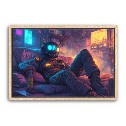 Cyborg and Chill  Wall Art