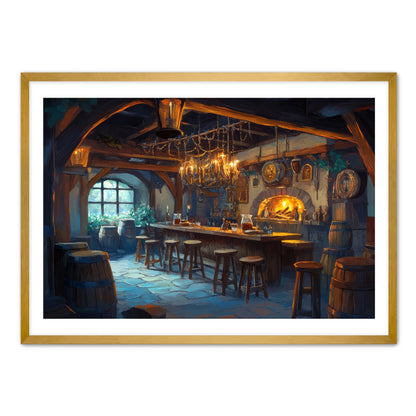 Dashing Deer Tavern  Wall Art