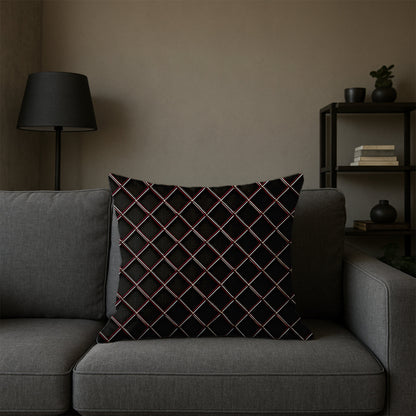 Diamond Grid Pattern Pillow