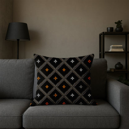 Diamond Pattern Tapestry Pillow
