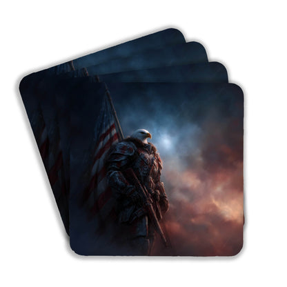 Eagle Sentinel Warrior Coasters