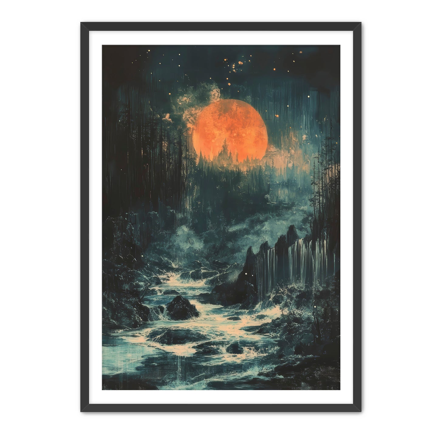 Ember Moon  Wall Art