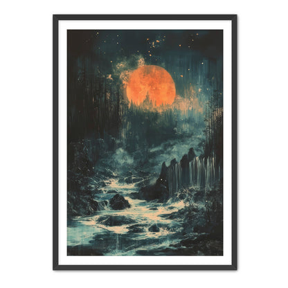 Ember Moon  Wall Art
