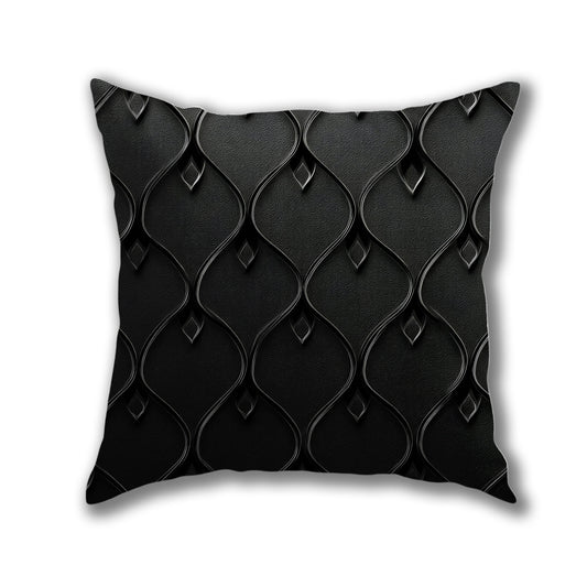 Embossed Diamond Waves Pillow