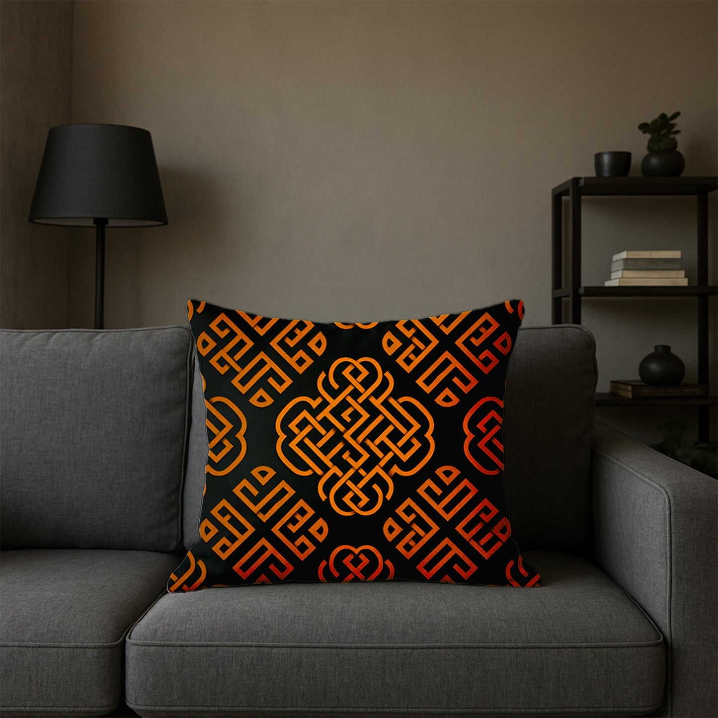 Endless Knot Pattern Pillow