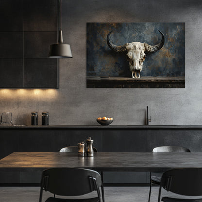 Gothic Bison Skull  Wall Art