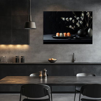 Gothic Sushi and Flowers  Wall Art