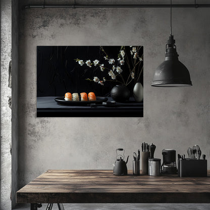 Gothic Sushi and Flowers  Wall Art