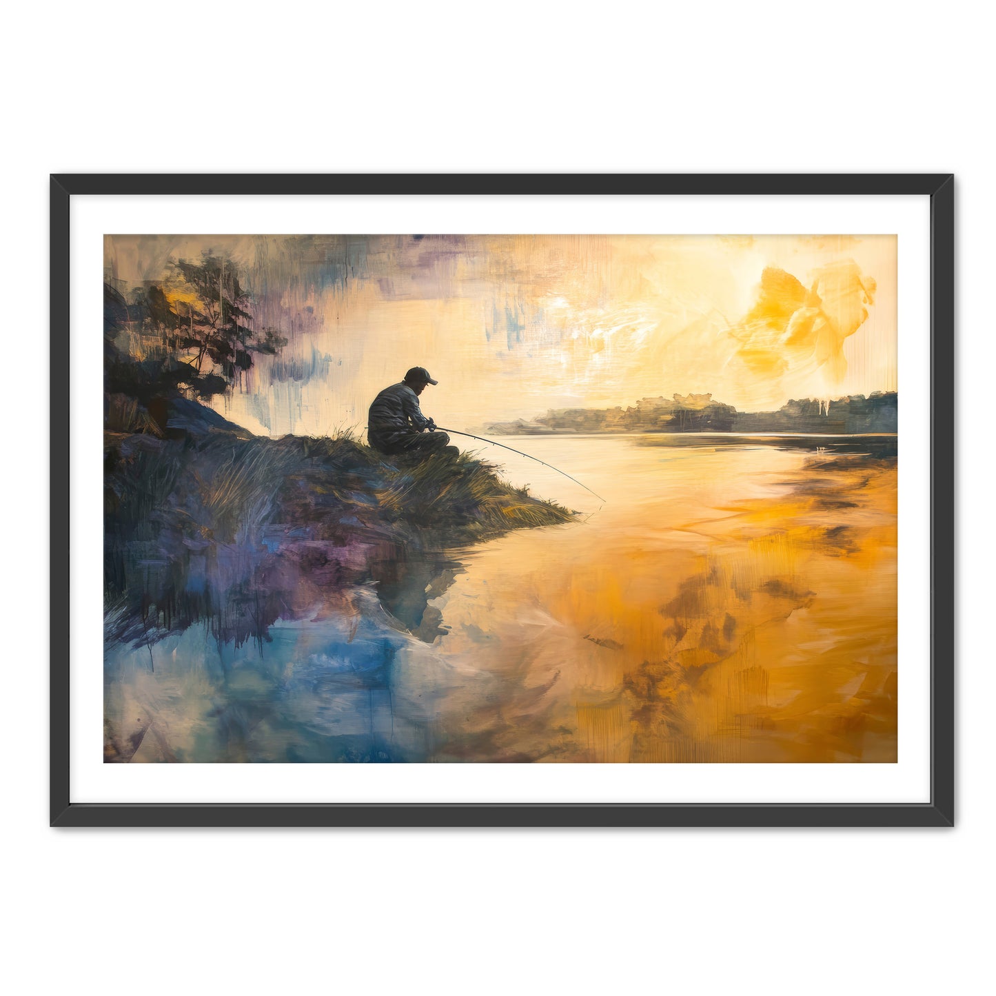 Fishing at Dawn  Wall Art
