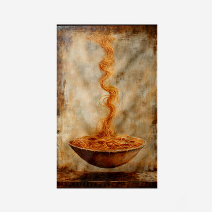 Floating Spaghetti Bowl Kitchen Towel