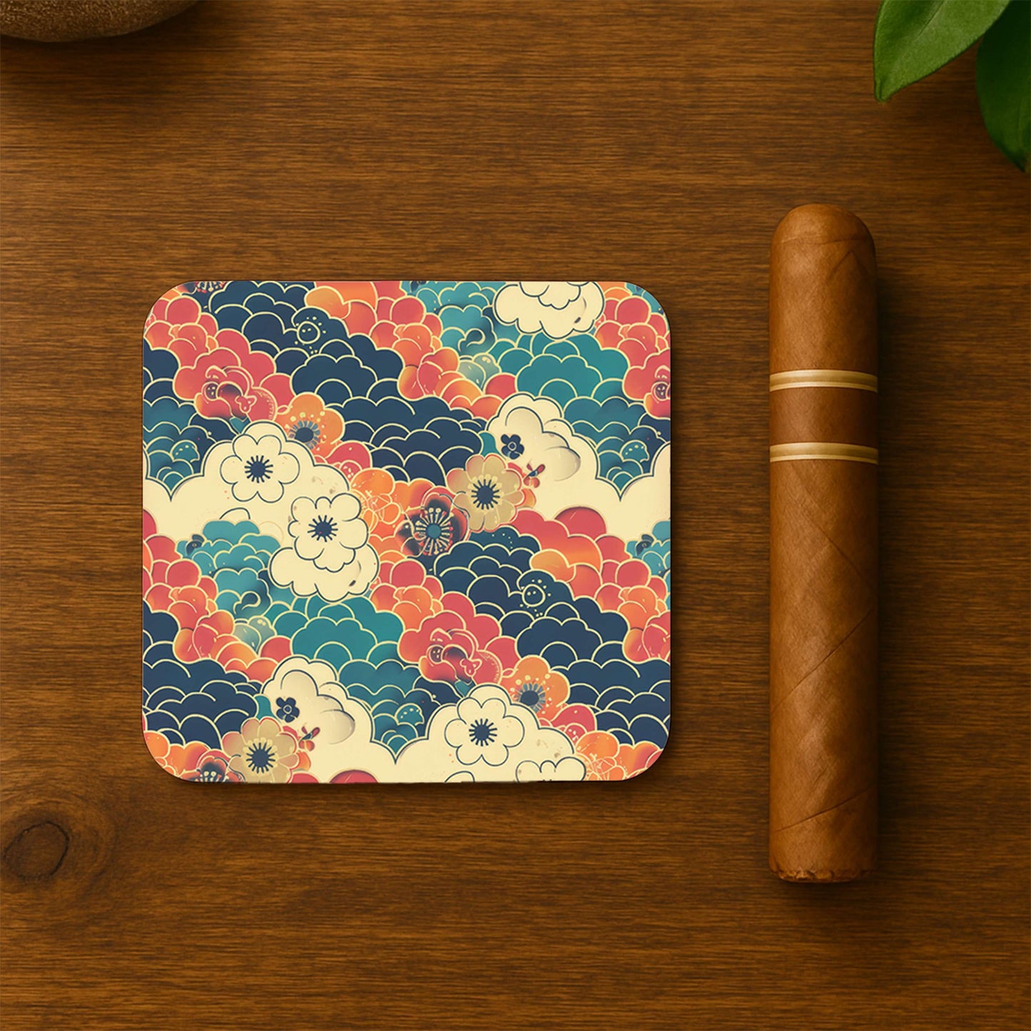 Floral Cloudscape Coasters