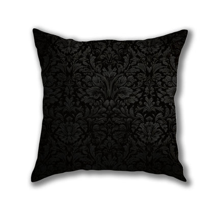 Floral Darkness Pattern Pillow
