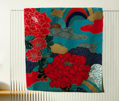 Floral Dreamscape Harmony Hand Towel